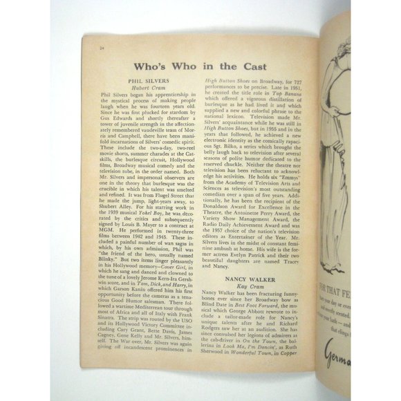 Playbill Do Re Mi St James Theatre 1961 Phil Silvers David Burns Nancy Walker - Picture 5 of 6